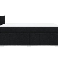 Boxspringbett mit Matratze Schwarz 100x200 cm Stoff