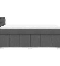 Boxspringbett mit Matratze Dunkelgrau 100x200 cm Stoff