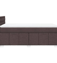 Boxspringbett mit Matratze Dunkelbraun 100x200 cm Stoff