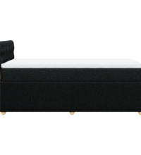 Boxspringbett mit Matratze Schwarz 90x200 cm Stoff