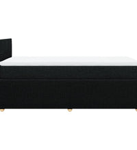 Boxspringbett mit Matratze Schwarz 100x200 cm Stoff