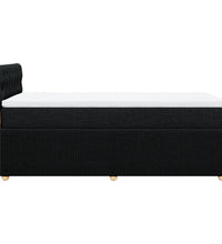 Boxspringbett mit Matratze Schwarz 100x200 cm Stoff
