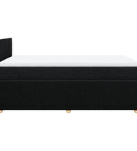 Boxspringbett mit Matratze Schwarz 120x190 cm Stoff