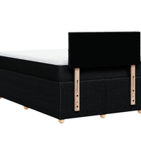 Boxspringbett mit Matratze Schwarz 120x190 cm Stoff