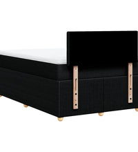 Boxspringbett mit Matratze Schwarz 120x190 cm Stoff