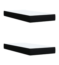 Boxspringbett mit Matratze Schwarz 200x200 cm Stoff
