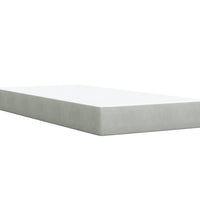 Boxspringbett mit Matratze Hellgrau 80x200 cm Samt