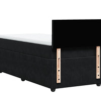 Boxspringbett mit Matratze Schwarz 90x190 cm Samt