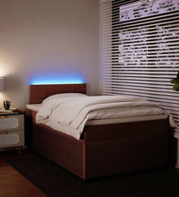 Boxspringbett mit Matratze Rosa 120x190 cm Samt