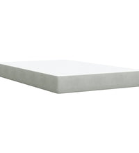 Boxspringbett mit Matratze Hellgrau 120x190 cm Samt