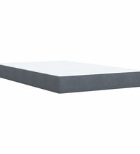 Boxspringbett mit Matratze Dunkelgrau 120x190 cm Samt