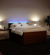 Boxspringbett mit Matratze Rosa 140x200 cm Samt