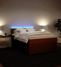 Boxspringbett mit Matratze Rosa 160x200 cm Samt