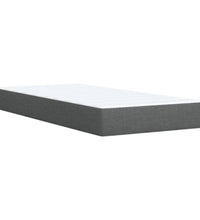 Boxspringbett mit Matratze Dunkelgrau 80x200 cm Stoff