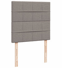 Boxspringbett mit Matratze Taupe 90x190 cm Stoff