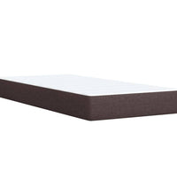 Boxspringbett mit Matratze Dunkelbraun 100x200 cm Stoff