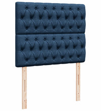 Boxspringbett mit Matratze Blau 120x190 cm Stoff