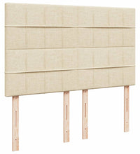 Boxspringbett mit Matratze Creme 140x200 cm Stoff