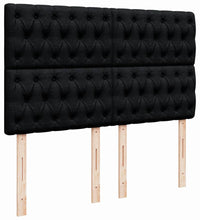 Boxspringbett mit Matratze Schwarz 140x200 cm Stoff