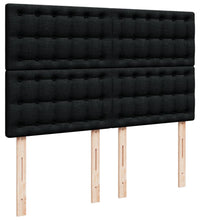 Boxspringbett mit Matratze Schwarz 140x200 cm Stoff