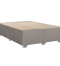 Boxspringbett mit Matratze Taupe 140x200 cm Stoff