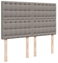 Boxspringbett mit Matratze Taupe 140x200 cm Stoff