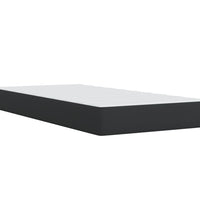 Boxspringbett mit Matratze Schwarz 80x200 cm Kunstleder