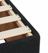 Boxspringbett mit Matratze Schwarz 90x190 cm Samt