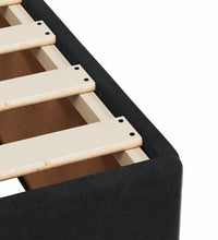 Boxspringbett mit Matratze Schwarz 90x200 cm Samt