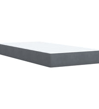 Boxspringbett mit Matratze Dunkelgrau 90x200 cm Samt