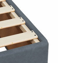 Boxspringbett mit Matratze Dunkelgrau 90x200 cm Samt
