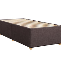Boxspringbett mit Matratze Dunkelbraun 90x190 cm Stoff