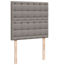 Boxspringbett mit Matratze Taupe 90x190 cm Stoff