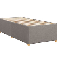 Boxspringbett mit Matratze Taupe 90x200 cm Stoff