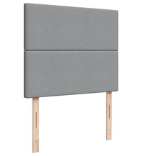 Boxspringbett mit Matratze Hellgrau 120x190 cm Stoff
