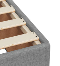 Boxspringbett mit Matratze Hellgrau 120x190 cm Stoff