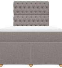 Boxspringbett mit Matratze Taupe 120x190 cm Stoff