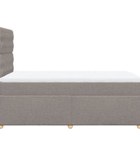 Boxspringbett mit Matratze Taupe 120x190 cm Stoff