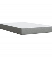 Boxspringbett mit Matratze Hellgrau 120x190 cm Stoff