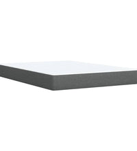 Boxspringbett mit Matratze Dunkelgrau 140x190 cm Stoff