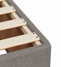 Boxspringbett mit Matratze Taupe 140x200 cm Stoff