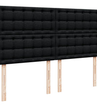 Boxspringbett mit Matratze Schwarz 180x200 cm Stoff