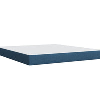 Boxspringbett mit Matratze Blau 180x200 cm Stoff