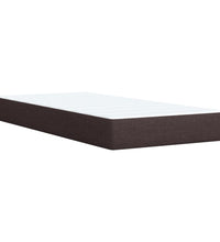 Boxspringbett mit Matratze Dunkelbraun 80x200 cm Stoff