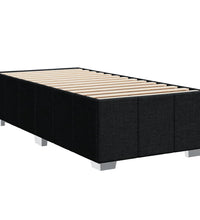 Boxspringbett mit Matratze Schwarz 80x200 cm Stoff