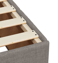 Boxspringbett mit Matratze Taupe 80x200 cm Stoff