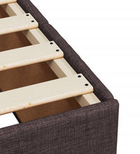 Boxspringbett mit Matratze Dunkelbraun 90x190 cm Stoff