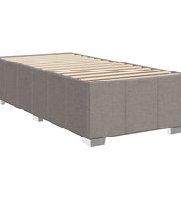 Boxspringbett mit Matratze Taupe 90x200 cm Stoff