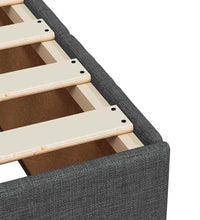 Boxspringbett mit Matratze Dunkelgrau 100x200 cm Stoff