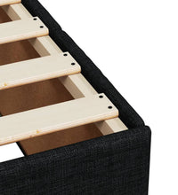 Boxspringbett mit Matratze Schwarz 140x190 cm Stoff